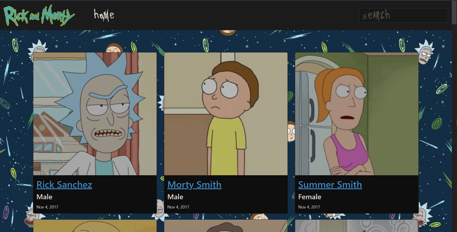 Rick And Morty App